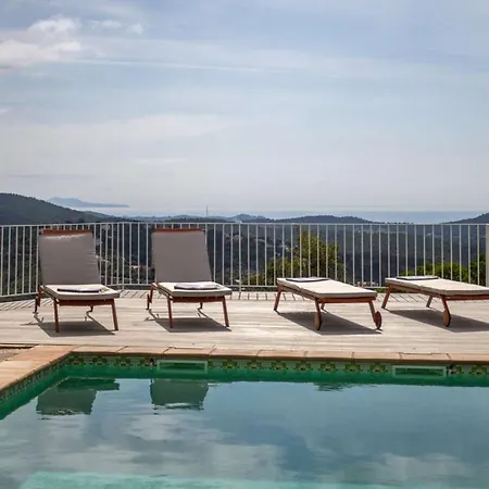 Mimosa, Climatisee Avec Piscine Et Vue Pour 10 Personnes A * ラ・ロンド・レ・モール